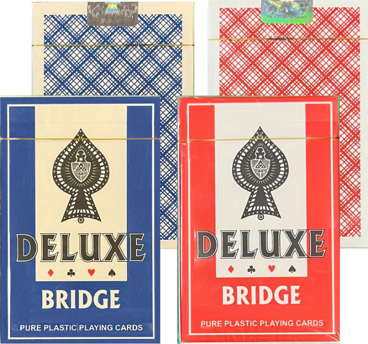 Deluxe Bridge 100% Plastic Playing Cards - 2 Deck Set main image